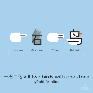 Kill two birds with one stone in Chinese